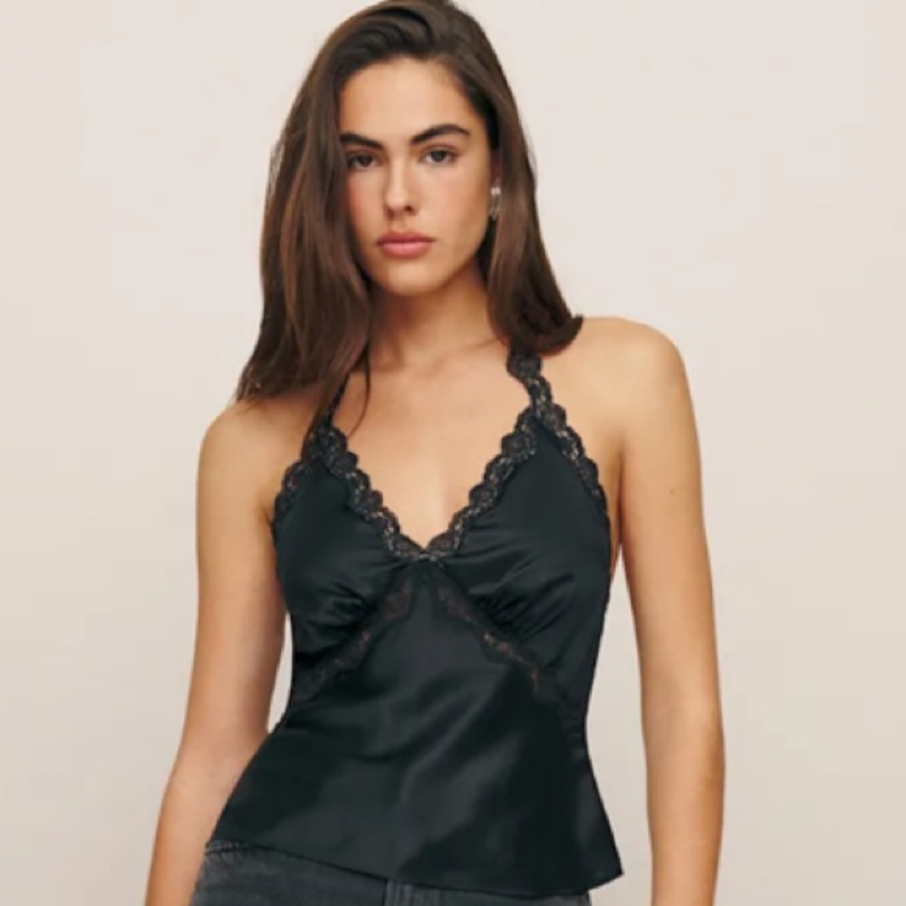 Reformation Monica Silk Top NWT - Picture 3 of 7